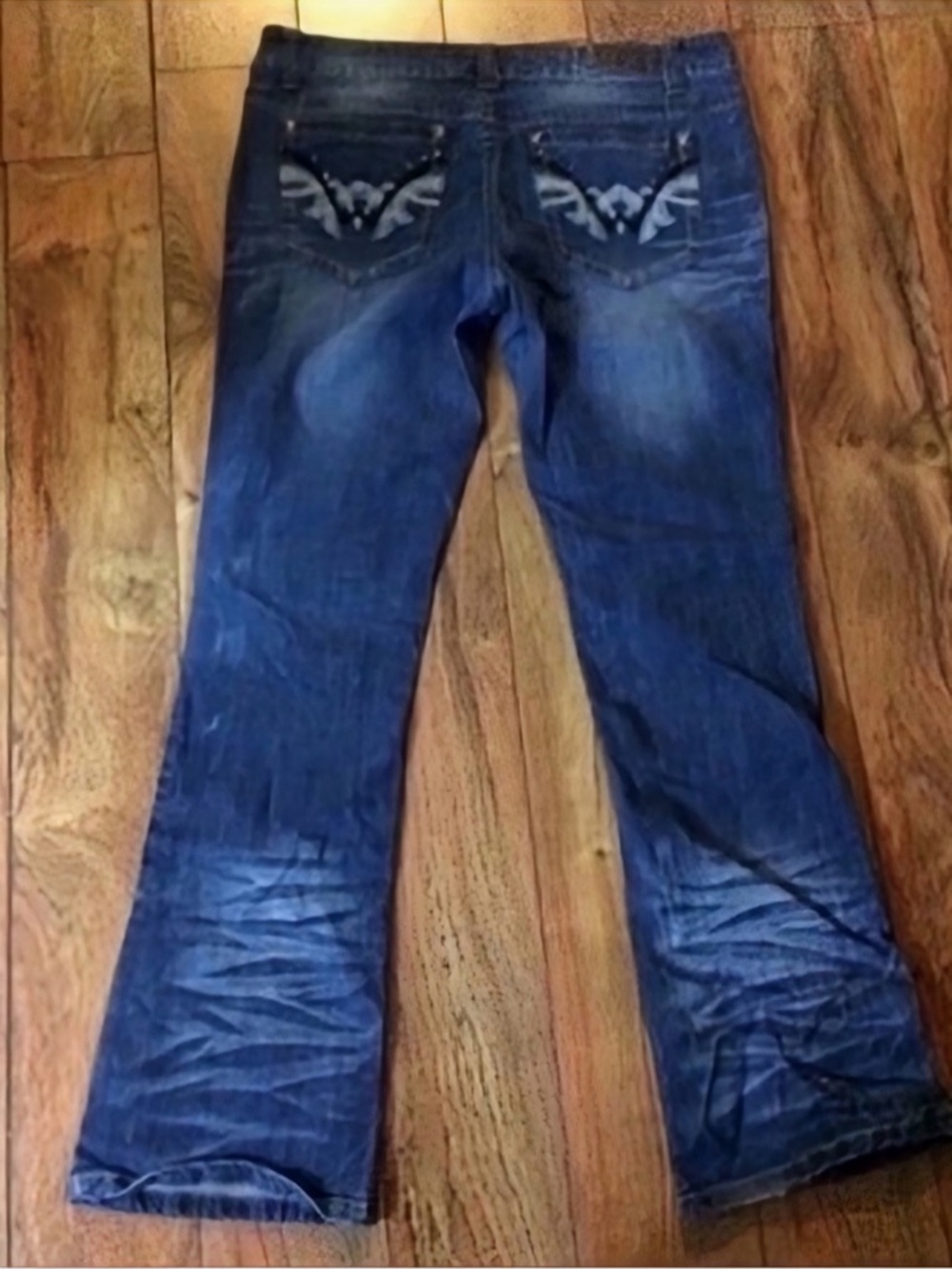 Gorgeous Request Bootcut Jeans with Embroidered Back Pockets 34” Inseam